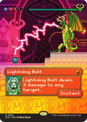 Lightning Bolt (Secret Lair) (#1822) (Borderless)\nPromo: General\nSingle\nMagic The Gathering