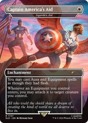 Sigarda's Aid (Captain America's Aid) (Marvel) (Secret Lair) (Borderless)\nPromo: General\nSingle\nMagic The Gathering