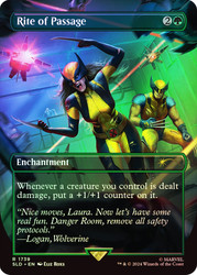 Rite of Passage (Marvel) (Secret Lair) (Borderless)\nPromo: General\nSingle\nMagic The Gathering