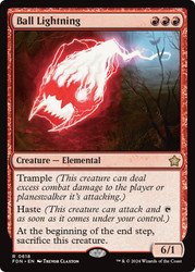 Ball Lightning\nFoundations\nSingle\nMagic The Gathering