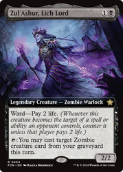 Zul Ashur, Lich Lord (Extended Art)\nFoundations - Variants\nSingle\nMagic The Gathering