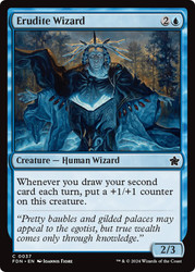 Erudite Wizard\nFoundations\nSingle\nMagic The Gathering