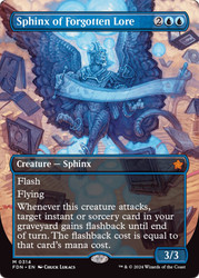 Sphinx of Forgotten Lore (Borderless)\nFoundations - Variants\nSingle\nMagic The Gathering