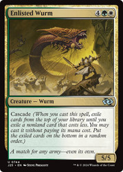 Enlisted Wurm\nFoundations Jumpstart\nSingle\nMagic The Gathering