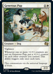Generous Pup\nFoundations Jumpstart\nSingle\nMagic The Gathering