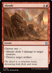 Abrade\nFoundations\nSingle\nMagic The Gathering