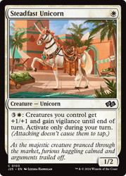 Steadfast Unicorn\nFoundations Jumpstart\nSingle\nMagic The Gathering