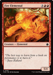 Fire Elemental\nFoundations\nSingle\nMagic The Gathering