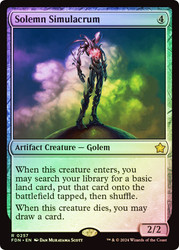 Solemn Simulacrum\nFoundations\nSingle\nMagic The Gathering