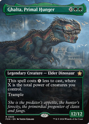 Ghalta, Primal Hunger (Borderless)\nFoundations - Variants\nSingle\nMagic The Gathering
