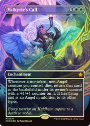 Valkyrie's Call (Borderless) (Mana Foil)\nFoundations - Alternate Foil Variants\nSingle\nMagic The Gathering