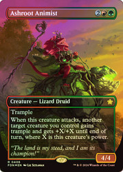 Ashroot Animist (Borderless) (Mana Foil)\nFoundations - Alternate Foil Variants\nSingle\nMagic The Gathering