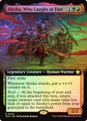 Alesha, Who Laughs at Fate (Extended Art)\nFoundations - Variants\nSingle\nMagic The Gathering