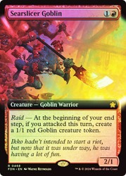 Searslicer Goblin (Extended Art)\nFoundations - Variants\nSingle\nMagic The Gathering