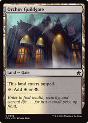 Orzhov Guildgate\nFoundations\nSingle\nMagic The Gathering