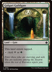 Golgari Guildgate\nFoundations\nSingle\nMagic The Gathering