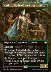 Lathril, Blade of the Elves (Borderless)\nFoundations - Variants\nSingle\nMagic The Gathering
