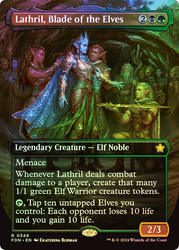 Lathril, Blade of the Elves (Borderless)\nFoundations - Variants\nSingle\nMagic The Gathering
