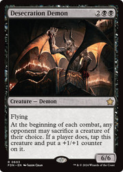 Desecration Demon\nFoundations\nSingle\nMagic The Gathering