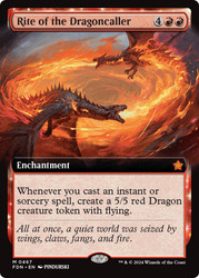Rite of the Dragoncaller (Extended Art)\nFoundations - Variants\nSingle\nMagic The Gathering