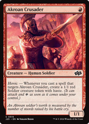Akroan Crusader\nFoundations Jumpstart\nSingle\nMagic The Gathering