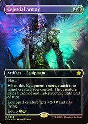 Celestial Armor (Borderless)\nFoundations - Variants\nSingle\nMagic The Gathering