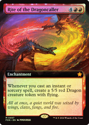 Rite of the Dragoncaller (Extended Art)\nFoundations - Variants\nSingle\nMagic The Gathering