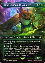 Loot, Exuberant Explorer (Borderless)\nFoundations - Variants\nSingle\nMagic The Gathering