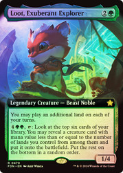 Loot, Exuberant Explorer (Extended Art)\nFoundations - Variants\nSingle\nMagic The Gathering