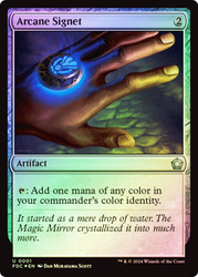 Arcane Signet\nFoundations Commander\nSingle\nMagic The Gathering