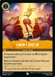 I Wont Give In