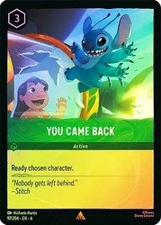 You Came Back
