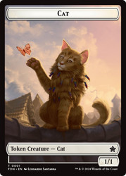 {Cat Token} (#001) // {Elf Warrior Token}
Foundations
Single
Magic: The Gathering