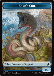 {Koma's Coil Token} // {Scion of the Deep Token}\nFoundations\nSingle\nMagic The Gathering