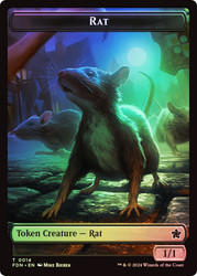 {Rat Token} (#014) // {Zombie Token}\nFoundations\nSingle\nMagic The Gathering