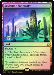 Soulstone Sanctuary (Prerelease) (Foundations)\nPromo: Date Stamped\nSingle\nMagic The Gathering