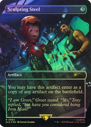Sculpting Steel (Marvel) (Secret Lair) (Borderless)\nPromo: General\nSingle\nMagic The Gathering