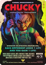 Kardur, Doomscourge // Kardur, Doomscourge (Chucky) (Child's Play)
Secret Lair Drop
Single
Magic: The Gathering