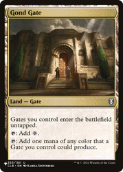 Gond Gate\nPlaneswalker Symbol Reprints\nSingle\nMagic The Gathering