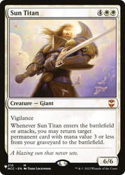 Sun Titan (#210)\nPlaneswalker Symbol Reprints\nSingle\nMagic The Gathering