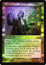 Bloodtithe Harvester (Retro Frame)\nInnistrad Remastered - Retro Frame\nSingle\nMagic The Gathering