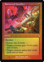 Borrowed Hostility (Retro Frame)\nInnistrad Remastered - Retro Frame\nSingle\nMagic The Gathering