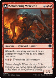 Smoldering Werewolf // Erupting Dreadwolf\nInnistrad Remastered\nSingle\nMagic The Gathering