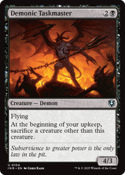 Demonic Taskmaster\nInnistrad Remastered\nSingle\nMagic The Gathering