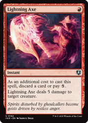 Lightning Axe\nInnistrad Remastered\nSingle\nMagic The Gathering
