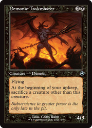 Demonic Taskmaster (Retro Frame)\nInnistrad Remastered - Retro Frame\nSingle\nMagic The Gathering