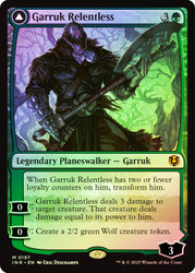 Garruk Relentless // Garruk, the Veil-Cursed\nInnistrad Remastered\nSingle\nMagic The Gathering