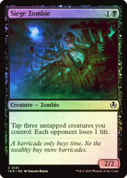 Siege Zombie\nInnistrad Remastered\nSingle\nMagic The Gathering