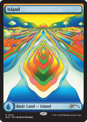 Island (Secret Lair) (#1479) (Borderless)\nPromo: General\nSingle\nMagic The Gathering