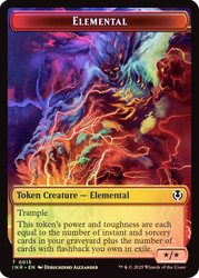 {Elemental Token} // {Human Token} (Red)\nInnistrad Remastered\nSingle\nMagic The Gathering
